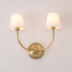 Victor Applique Murale en Bronze Noir et Tissu - Neutralighting