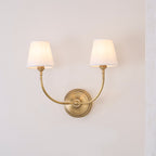 Victor Applique Murale en Bronze Noir et Tissu - Neutralighting