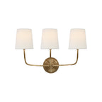 Victor Applique Murale en Bronze Noir et Tissu - Neutralighting