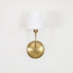 Victor Applique Murale en Bronze Noir et Tissu - Neutralighting