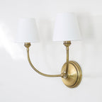Victor Applique Murale en Bronze Noir et Tissu - Neutralighting