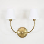 Victor Applique Murale en Bronze Noir et Tissu - Neutralighting