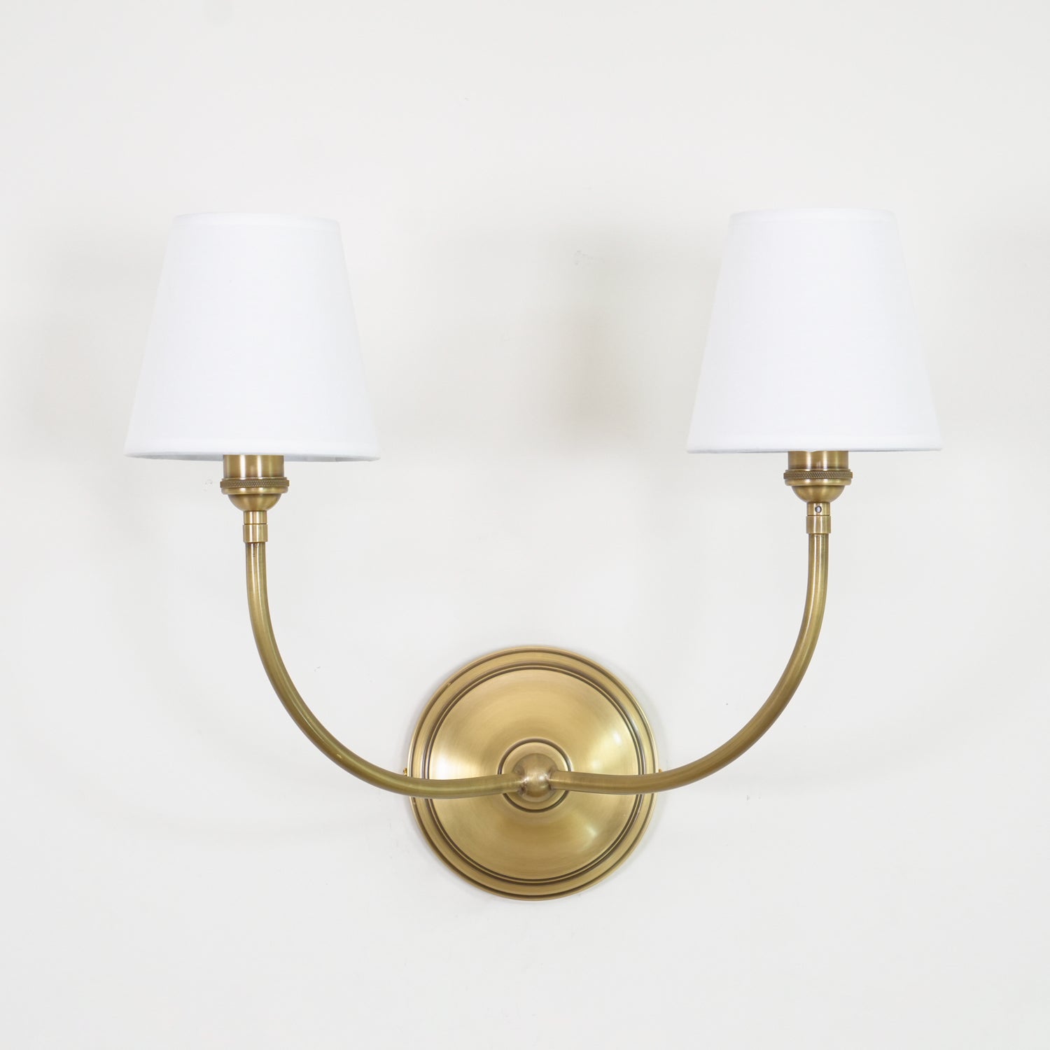Victor Applique Murale en Bronze Noir et Tissu - Neutralighting