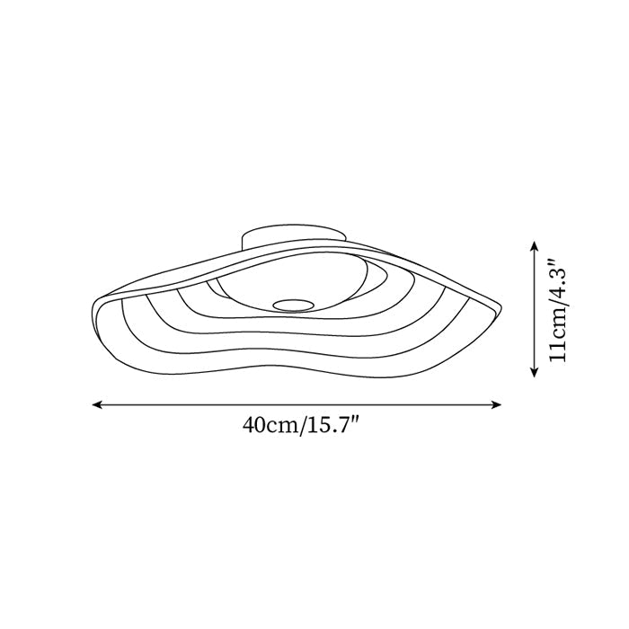 Zeylo Lampe Plafonnier Vague - Neutralighting
