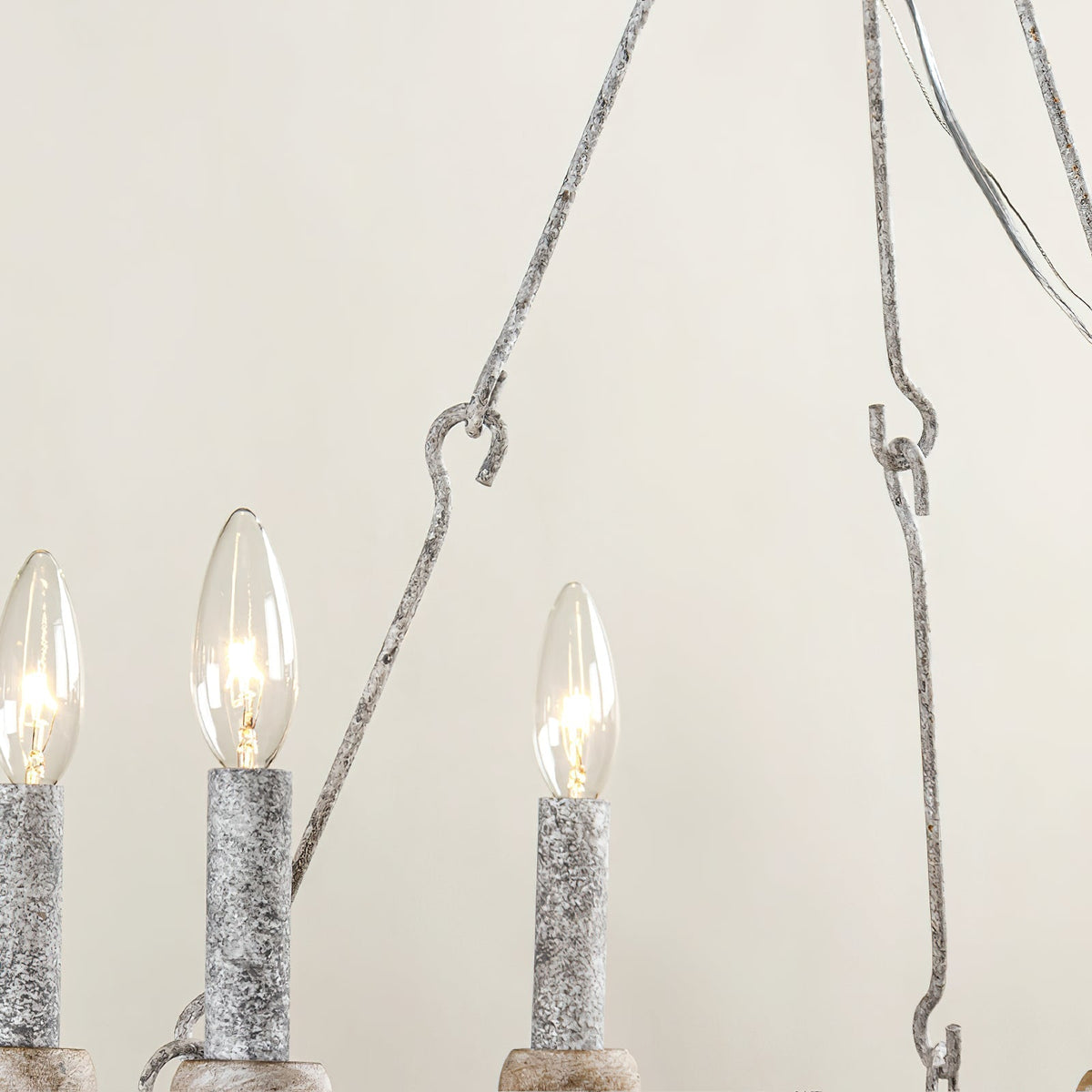 Mysilora Lustre Industriel Vintage Roue Bois Métal - Neutralighting