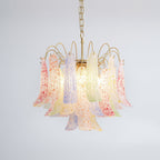 Clarity Chandelier Moderne en Verre Coloré - Neutralighting