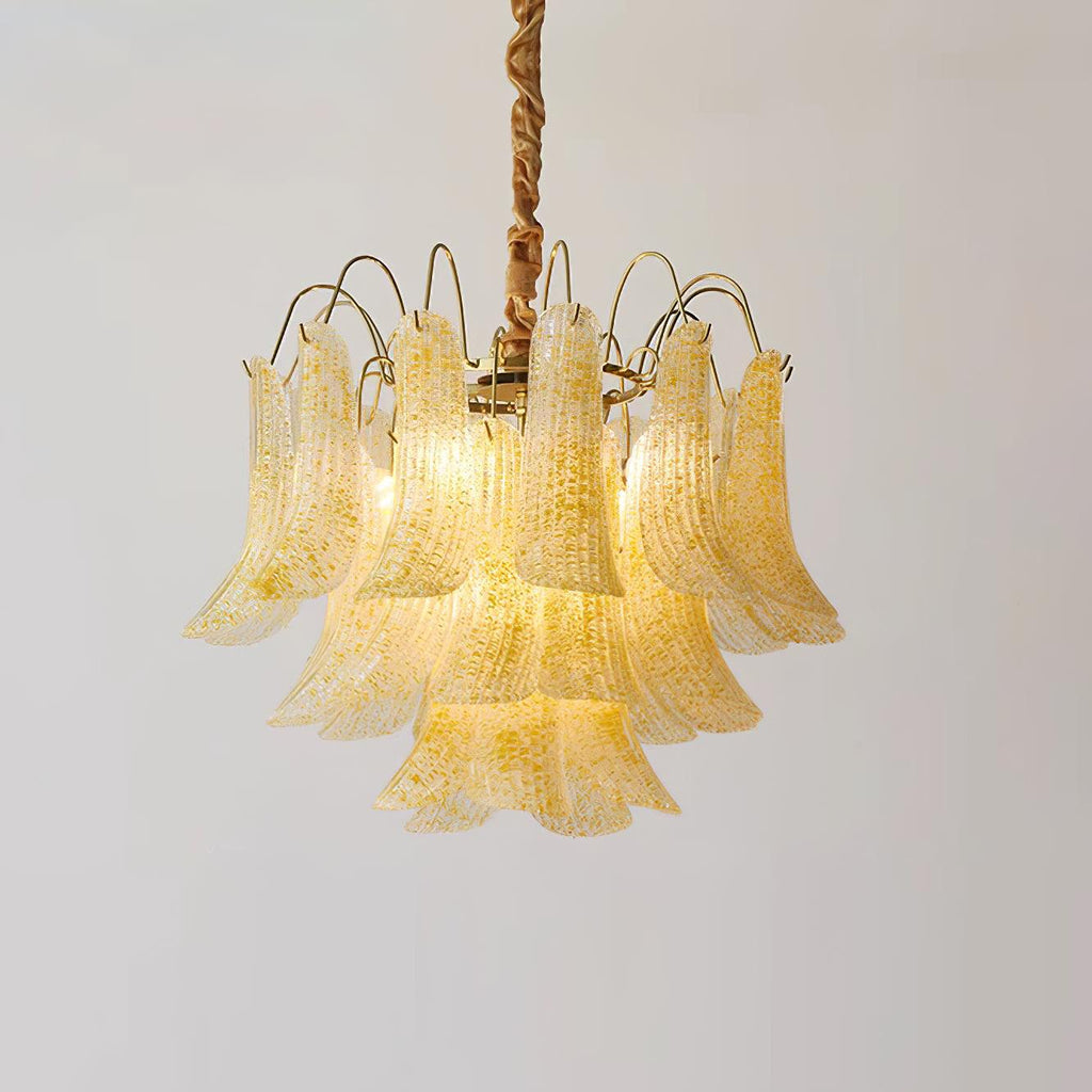 Clarity Chandelier Moderne en Verre Coloré - Neutralighting