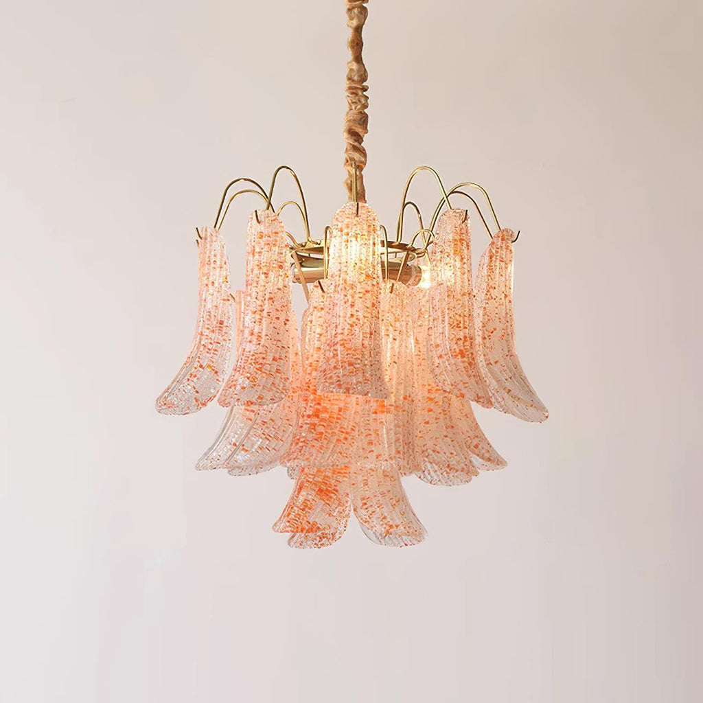 Clarity Chandelier Moderne en Verre Coloré - Neutralighting