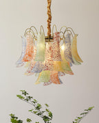 Clarity Chandelier Moderne en Verre Coloré - Neutralighting