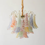 Clarity Chandelier Moderne en Verre Coloré - Neutralighting