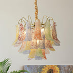 Clarity Chandelier Moderne en Verre Coloré - Neutralighting