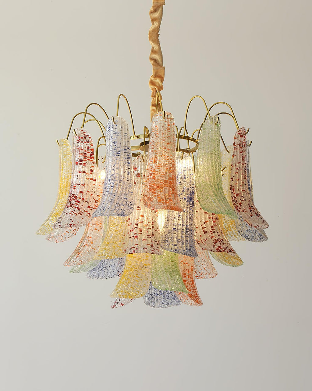Clarity Chandelier Moderne en Verre Coloré - Neutralighting