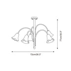 Mira Lustre en Verre en Forme de Fleur - Neutralighting
