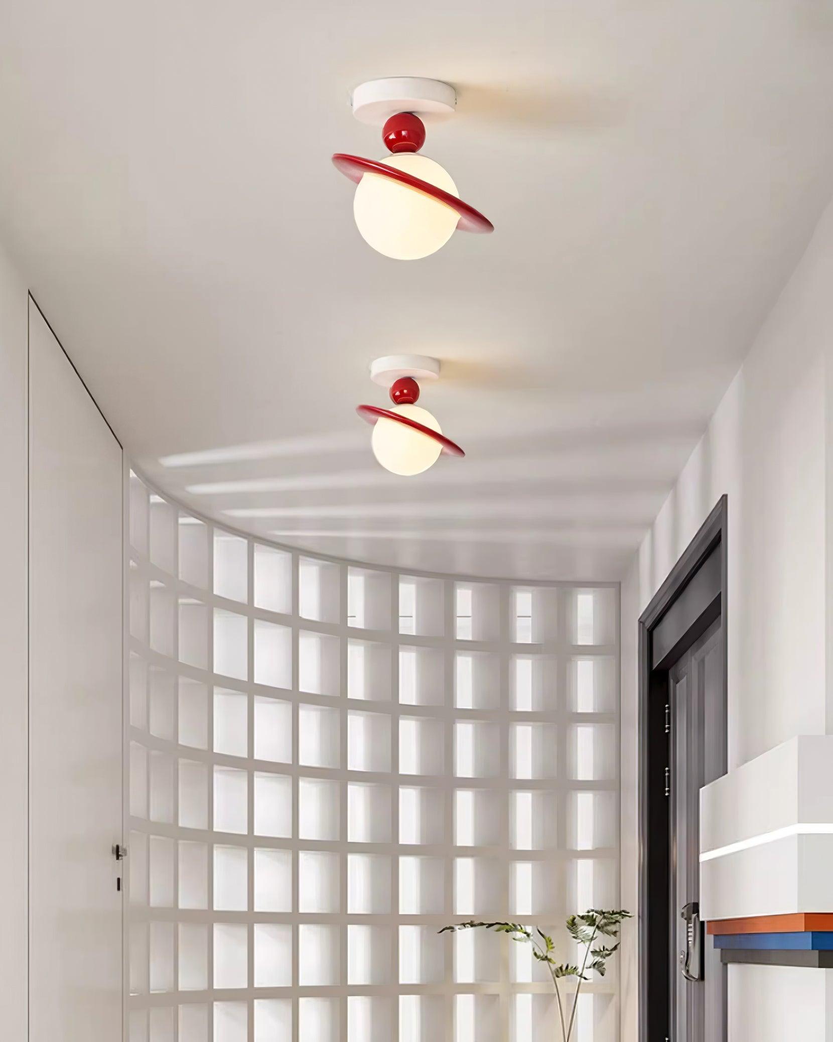 Pivoro Lustra Plafonnier Rouge Blanc - Neutralighting