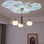 Aursolos Chandelier Bois Verre Élégance Traditionnelle - Neutralighting