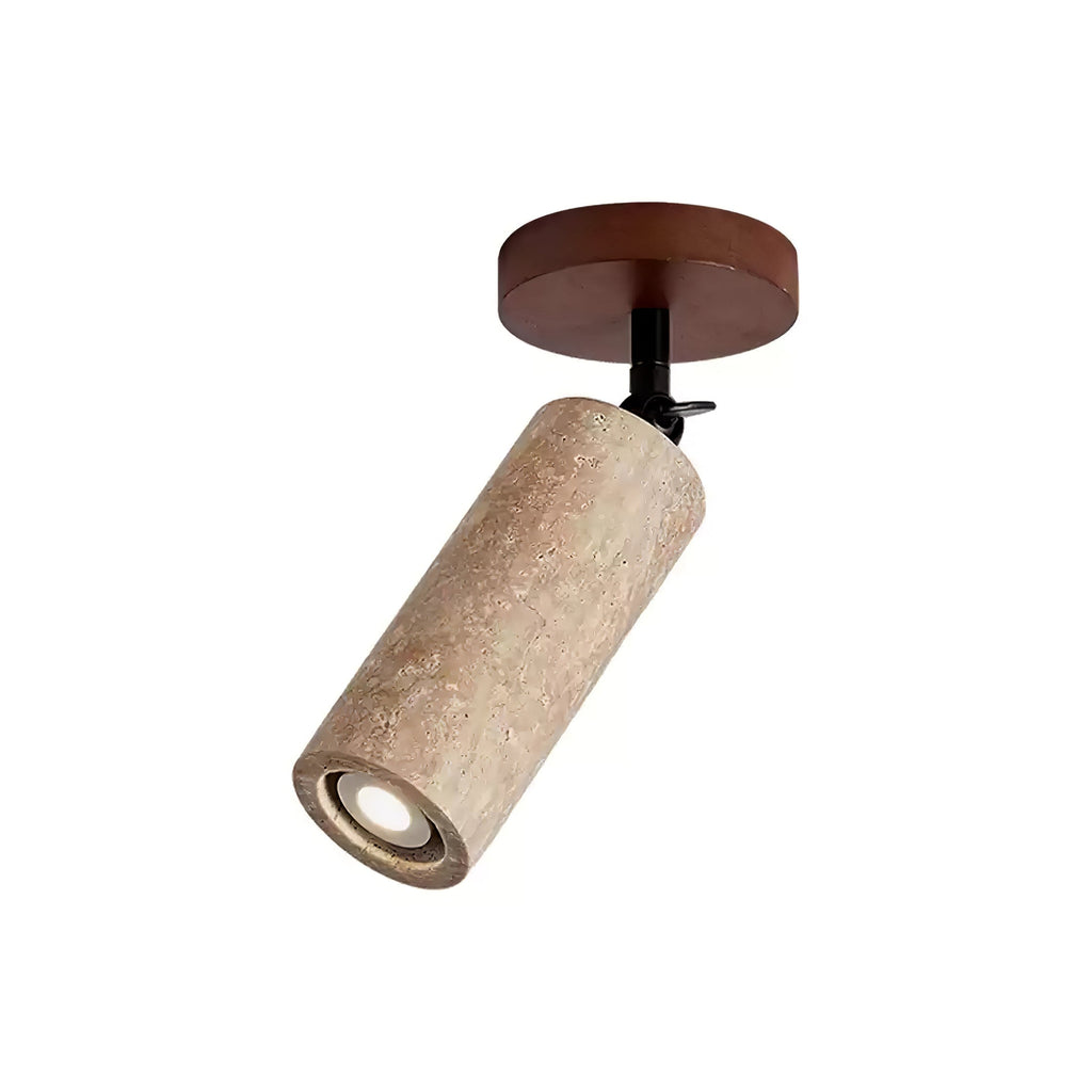 Zarinila Cylindrique-Tube Travertin Luminaire Mural - Neutralighting