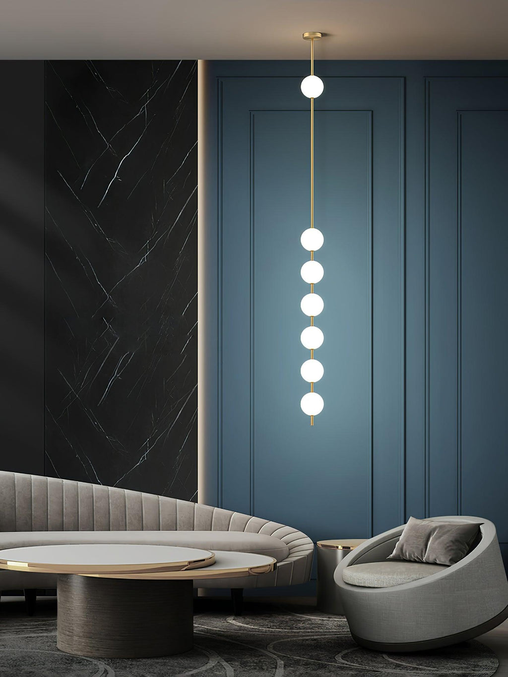Halo Lampe suspendue moderne en laiton - Neutralighting