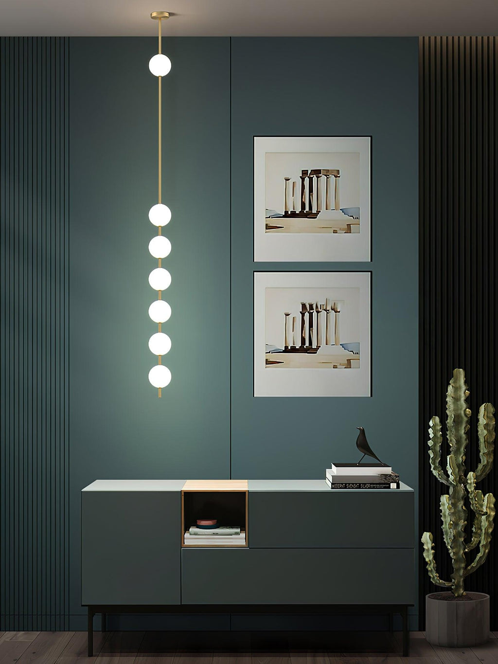 Halo Lampe suspendue moderne en laiton - Neutralighting