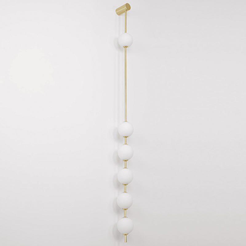 Lustra Applique Murale Sphères Verticales Laiton - Neutralighting