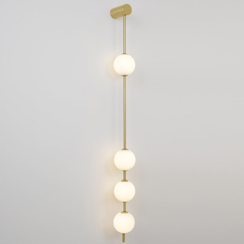 Lustra Applique Murale Sphères Verticales Laiton - Neutralighting