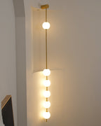 Lustra Applique Murale Sphères Verticales Laiton - Neutralighting