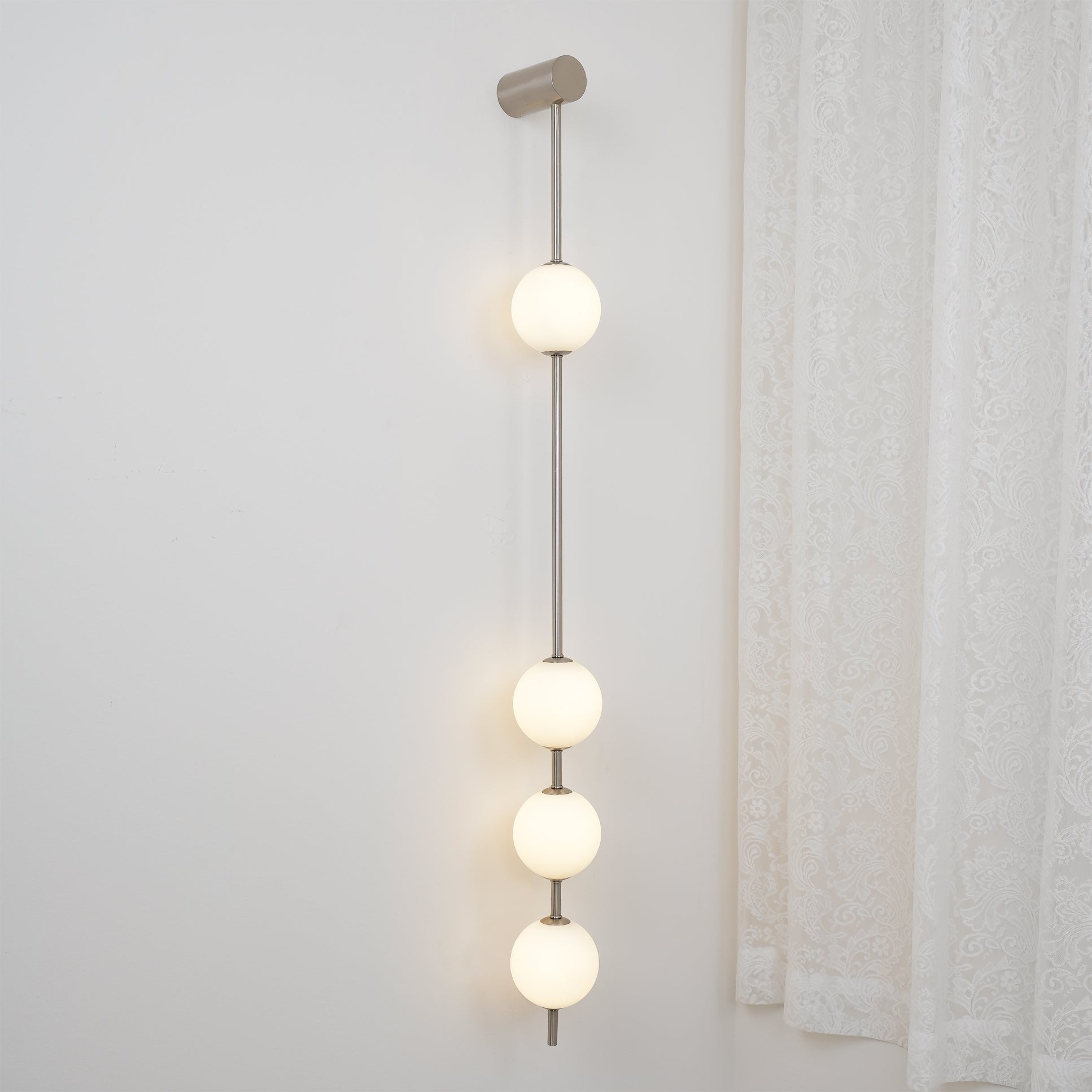 Lustra Applique Murale Sphères Verticales Laiton - Neutralighting