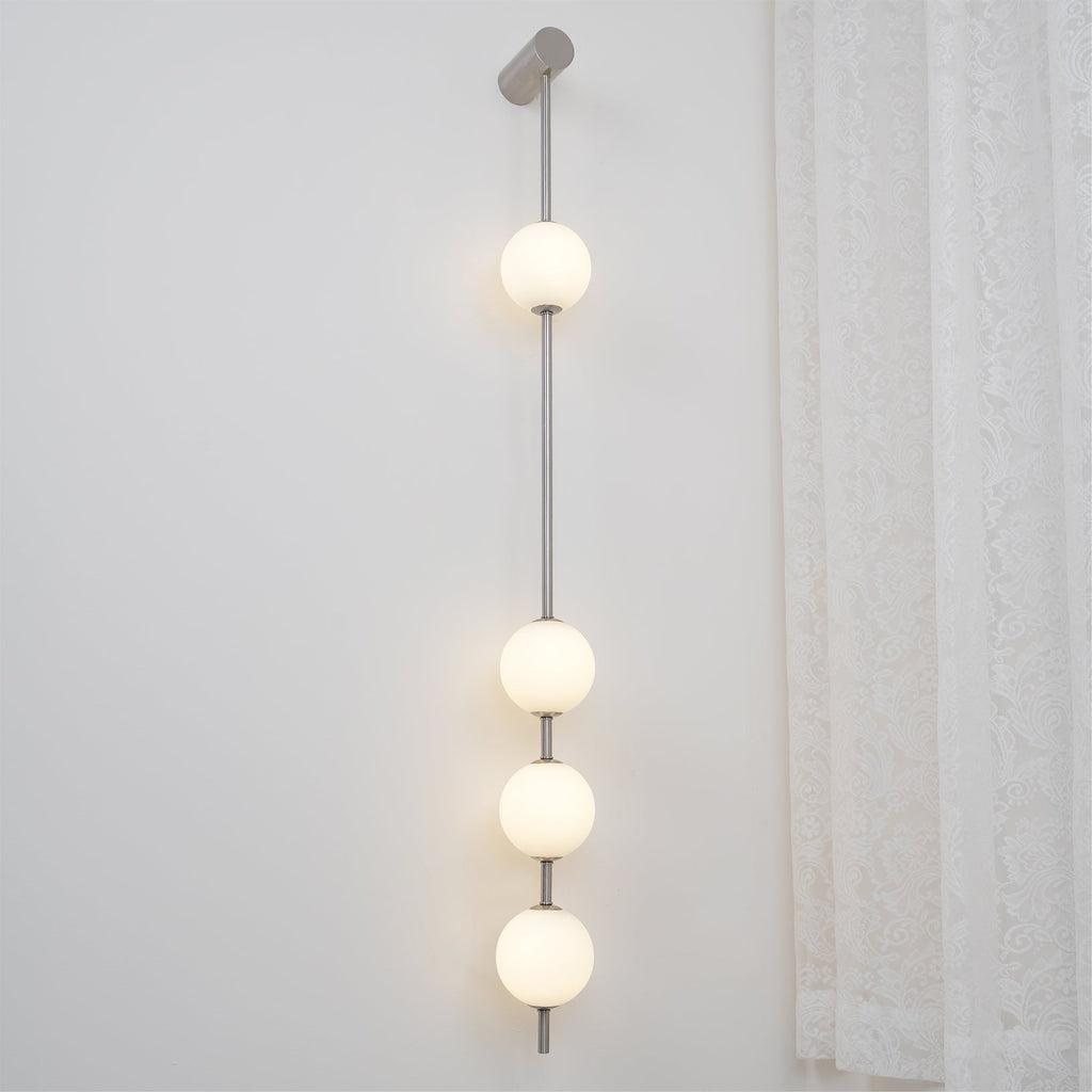 Lustra Applique Murale Sphères Verticales Laiton - Neutralighting