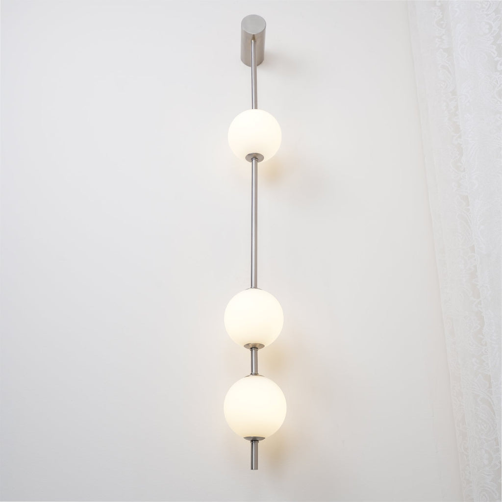 Lustra Applique Murale Sphères Verticales Laiton - Neutralighting
