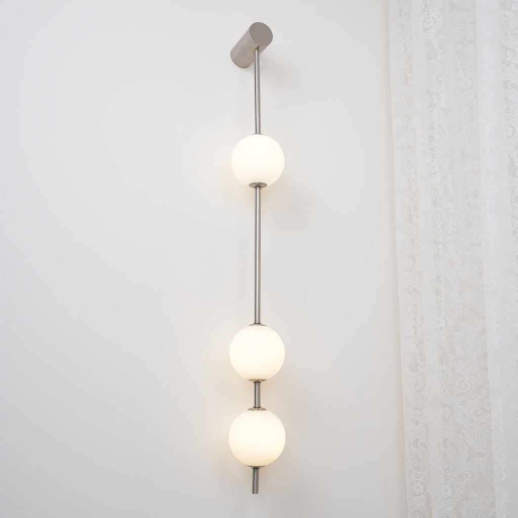 Lustra Applique Murale Sphères Verticales Laiton - Neutralighting