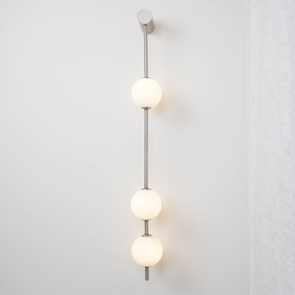 Lustra Applique Murale Sphères Verticales Laiton - Neutralighting
