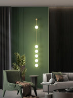 Lustra Applique Murale Sphères Verticales Laiton - Neutralighting