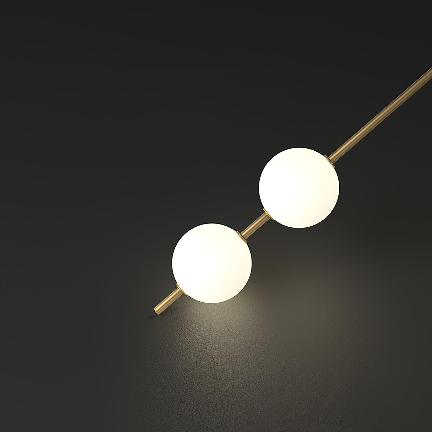 Lustra Applique Murale Sphères Verticales Laiton - Neutralighting