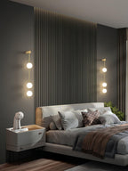 Lustra Applique Murale Sphères Verticales Laiton - Neutralighting