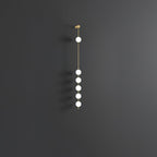Lustra Applique Murale Sphères Verticales Laiton - Neutralighting