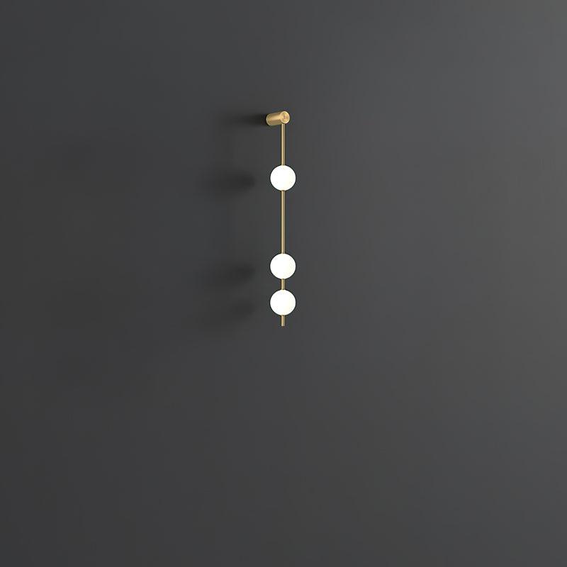 Lustra Applique Murale Sphères Verticales Laiton - Neutralighting