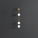 Lustra Applique Murale Sphères Verticales Laiton - Neutralighting