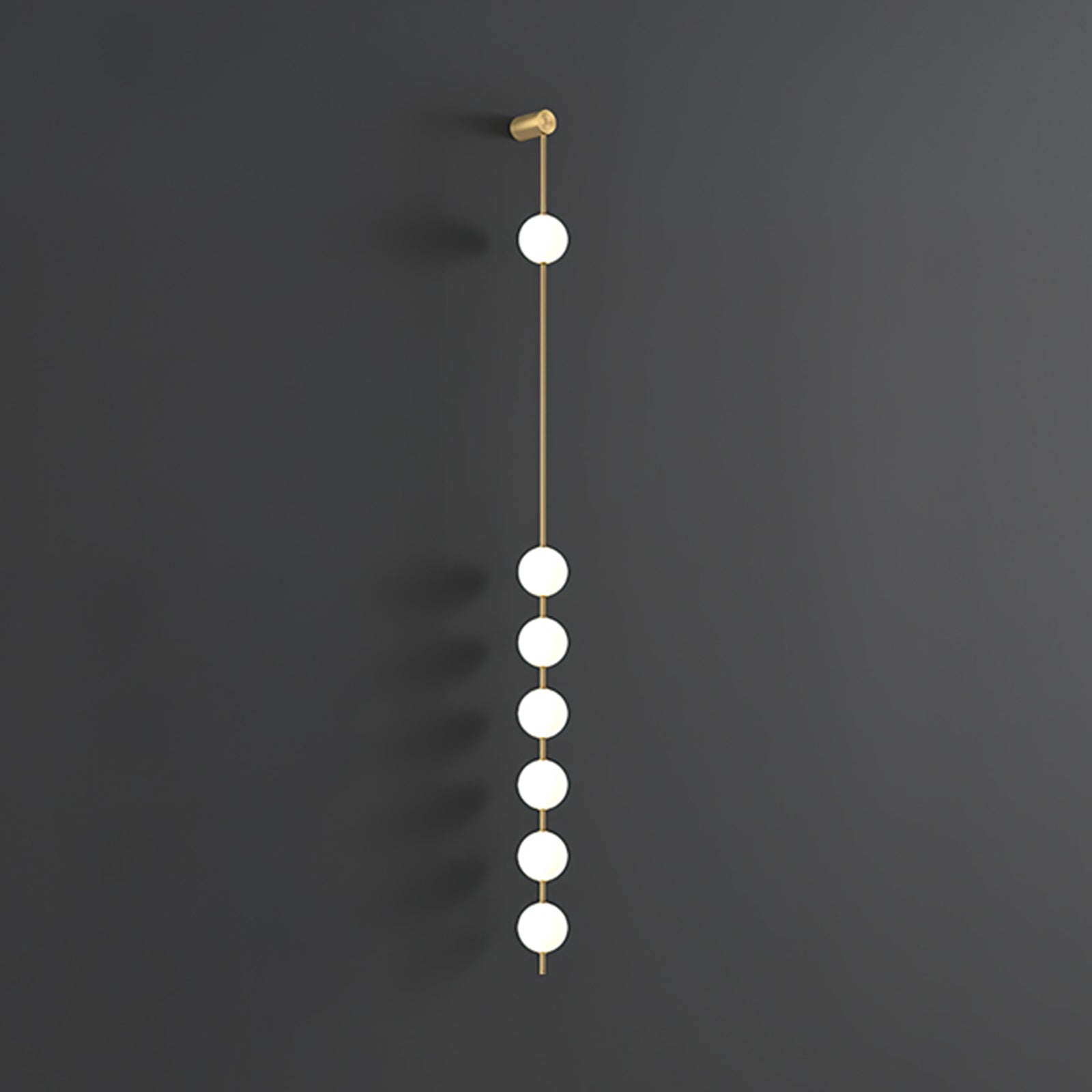 Lustra Applique Murale Sphères Verticales Laiton - Neutralighting