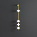Lustra Applique Murale Sphères Verticales Laiton - Neutralighting