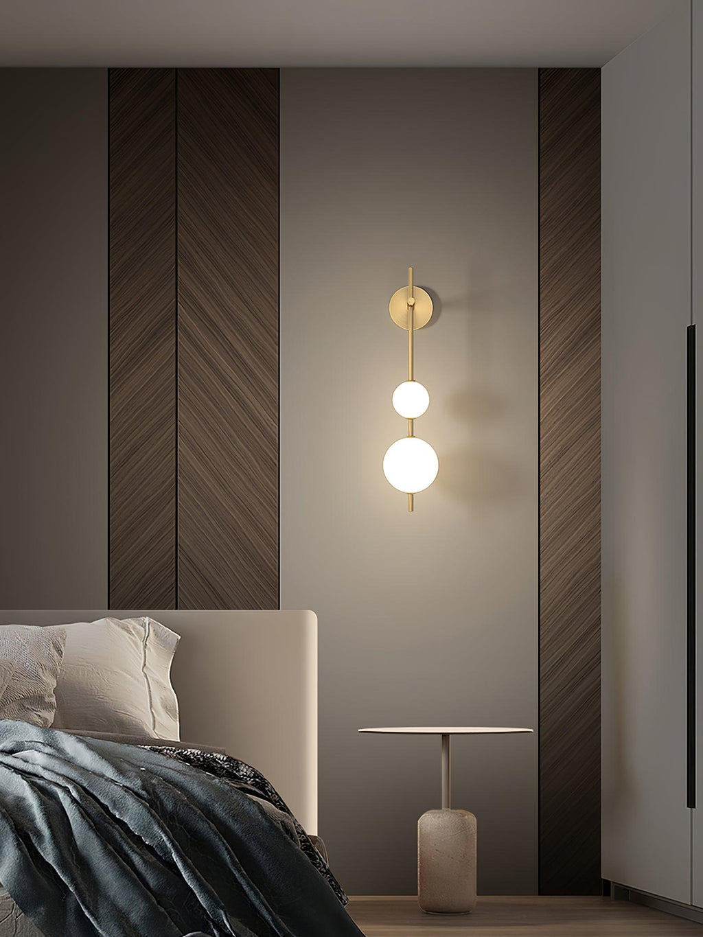 Lustra Applique Murale Globe Vertical Minimaliste - Neutralighting