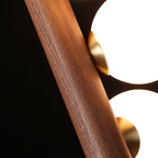 Lustra Suspension Linéaire en Bois et Verre - Neutralighting