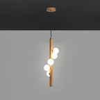 Lustra Suspension Linéaire en Bois et Verre - Neutralighting