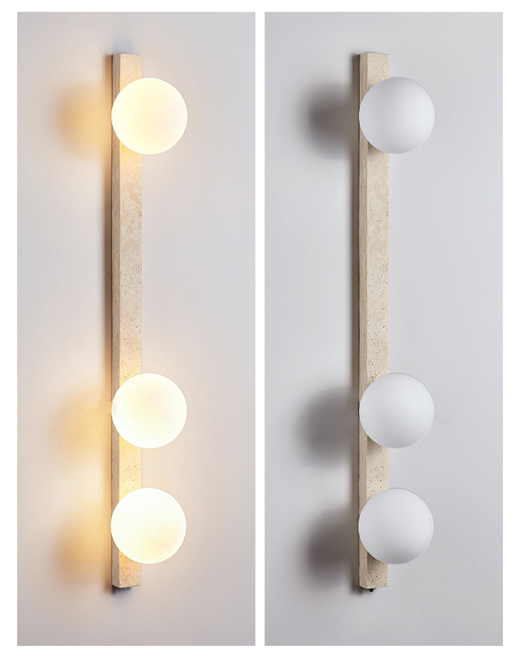 Zoshaira Applique Murale Minimaliste en Travertin - Neutralighting
