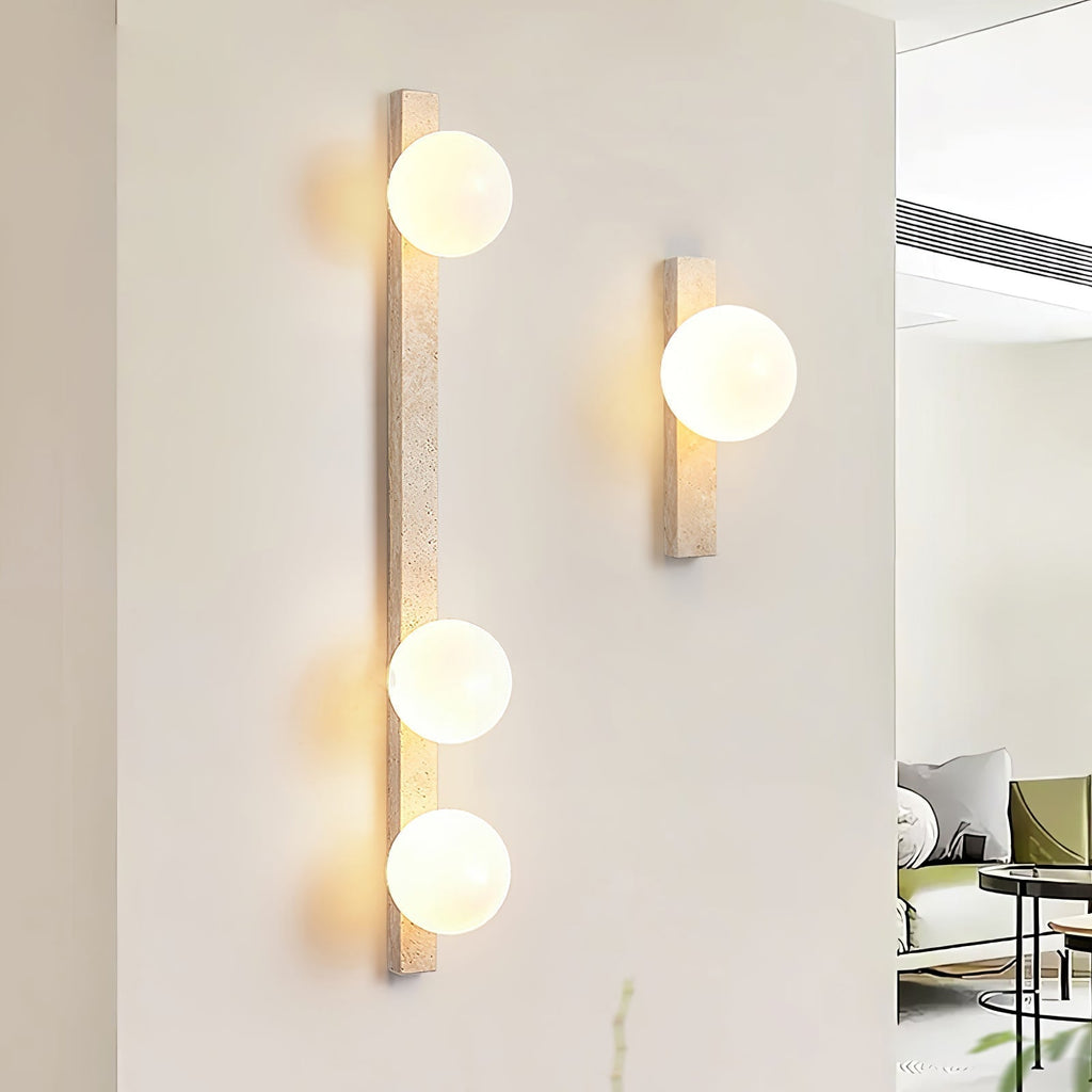 Zoshaira Applique Murale Minimaliste en Travertin - Neutralighting