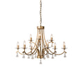 Cuvenara Lustre Laiton Cristal Luxe Postmoderne - Neutralighting