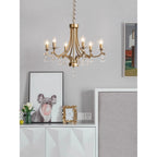 Cuvenara Lustre Laiton Cristal Luxe Postmoderne - Neutralighting