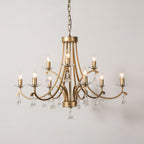 Cuvenara Lustre Laiton Cristal Luxe Postmoderne - Neutralighting