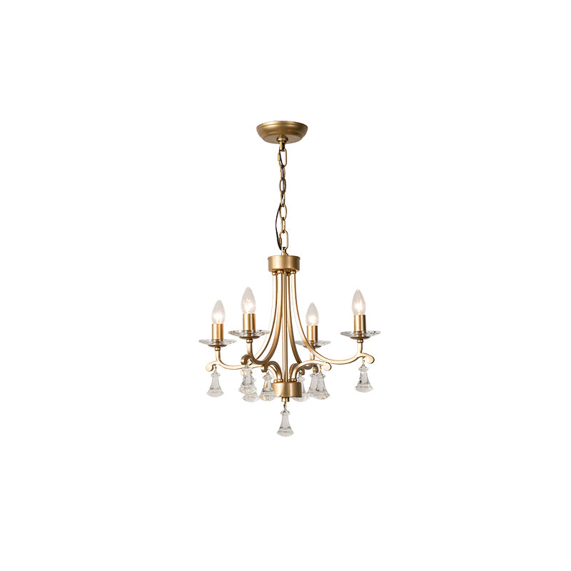 Cuvenara Lustre Laiton Cristal Luxe Postmoderne - Neutralighting