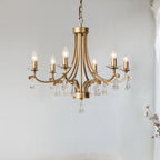 Cuvenara Lustre Laiton Cristal Luxe Postmoderne - Neutralighting