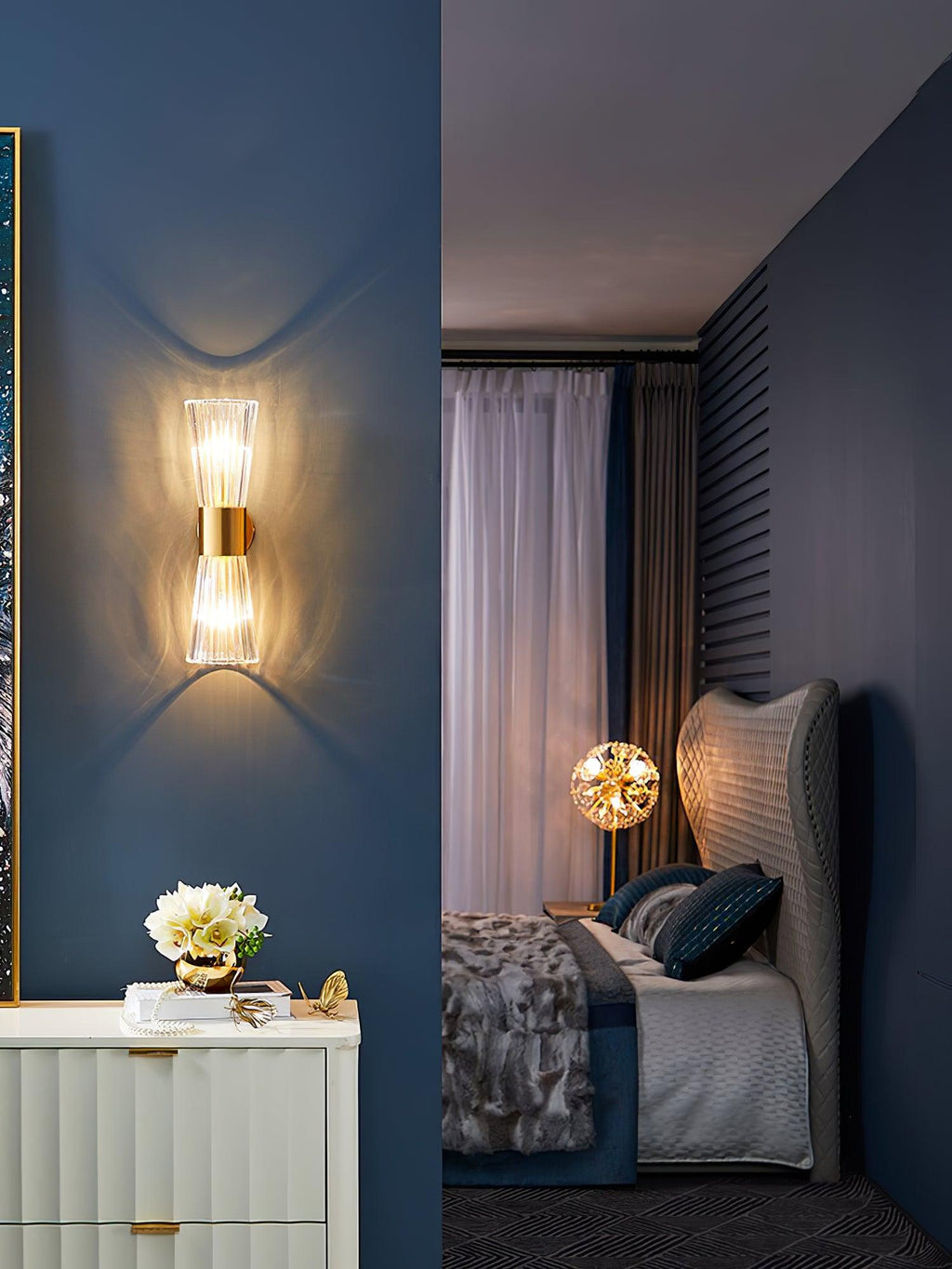 Elyral Lampe Murale Artistique en Cristal - Neutralighting