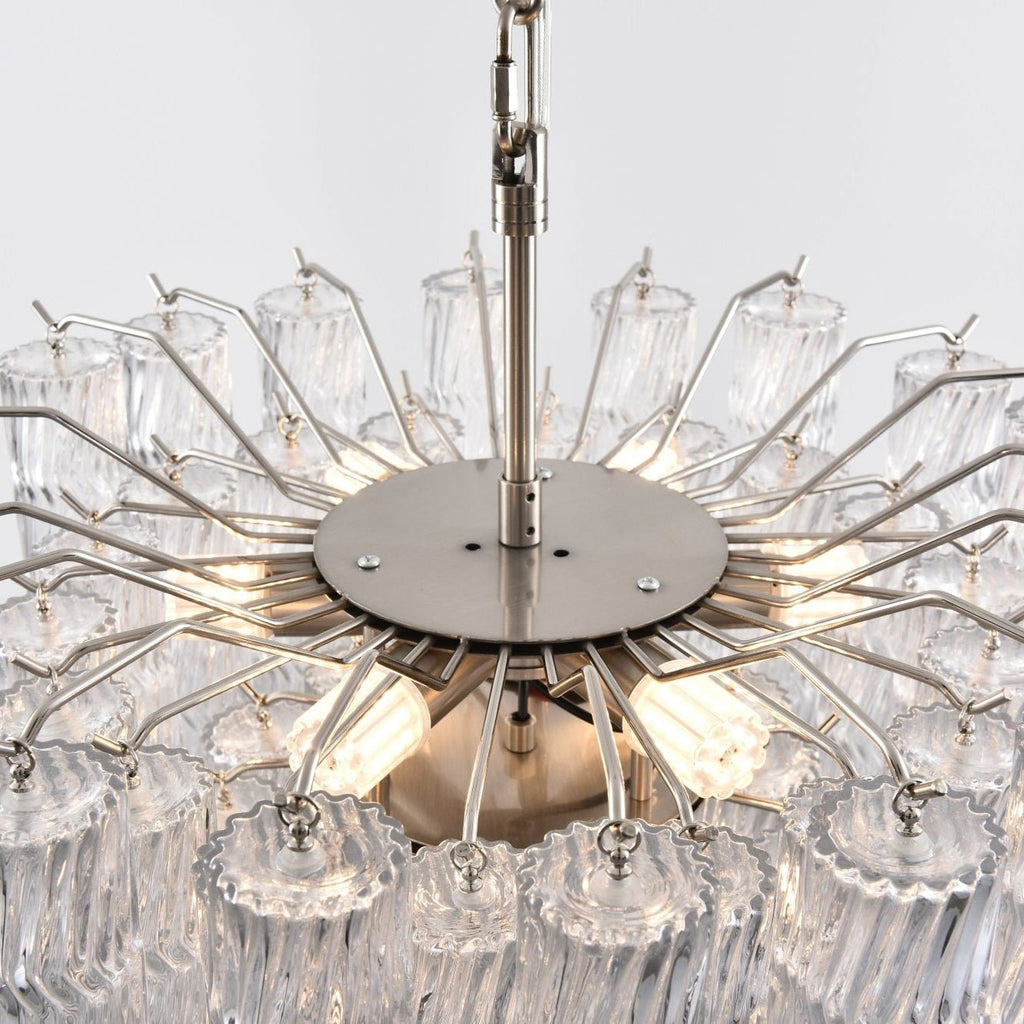 Aurora Lustre Murano Verre Étagé Cascadant Vagues - Neutralighting